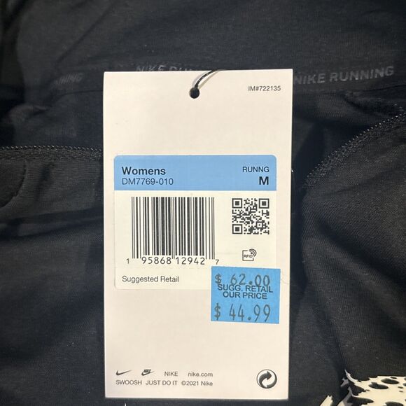 Nike Running Dri-Fit Swoosh 1/4 Zip Top Women’s Size Medium Black NWT Activewear - Picture 14 of 16